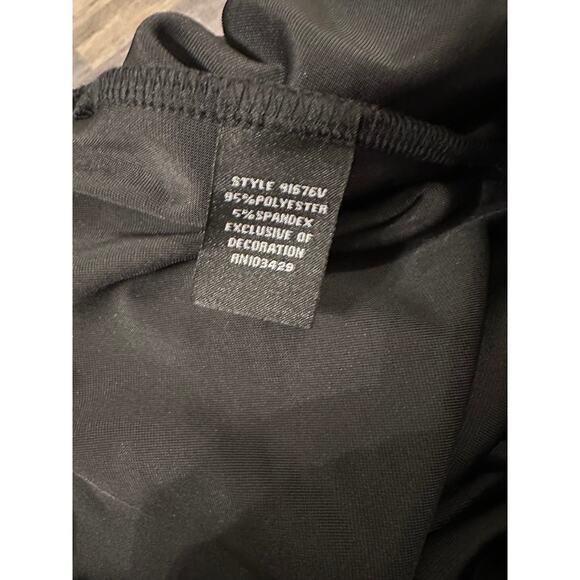 Intro Love The Fit Womens Black Velvet Pull On Relaxed Elastic Waist Pant 3X NWT - Picture 4 of 5